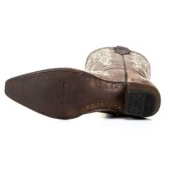 Corral Boots Corral Children’s Brown With Bone Embroidery Cowgirl Boots A2773 -CorralCowboyGear 12 029fc5b1 2909 477d 827b 32abedb60c86