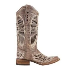 Corral Boots Corral Ladies Brown/Black Wing & Cross Sequence Square Toe Boots A1197 -CorralCowboyGear 12 3f764c7c 4390 44a8 a553 e2f63968d03e