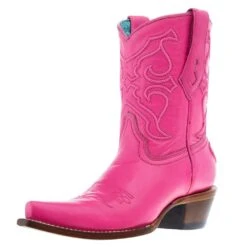 Corral Womens Napa Sahara Fuchsia 8.5 In Pink Top Bootie