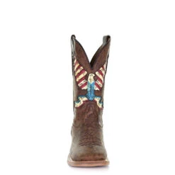 Corral Boots Corral Men's Eagle Inlay Brown Square Toe Boots A4106 -CorralCowboyGear 3c02e2b380fa6014a785cf718fd37632