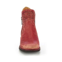 Circle G By Corral Ladies Red Laser Cutout Shortie Boot Q0003 -CorralCowboyGear 57 02d2f194 7e7a 40e1 9e64 eed807843bfe