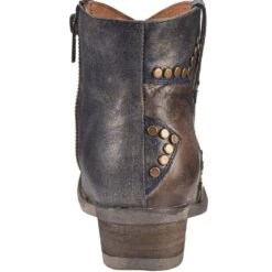Circle G By Corral Ladies Blue Studded Star Inlay Booties Q5025 -CorralCowboyGear 57 0c2b9bc0 c302 4e5b b708 499e9525ef0f