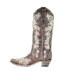 Corral Boots Corral Ladies Sweety Lisa Tobacco Studs Floral Embroidery Crystals Boots A3572 -CorralCowboyGear 57 52ccee8a 4196 4a5d b654 103b0c821017