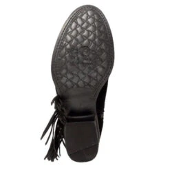 Circle G By Corral Ladies Black Suede Side Fringe Bootie Q0036 -CorralCowboyGear 57 82883d9c f850 4961 9fcd 52782b47dfd1
