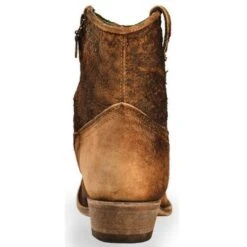 Corral Boots Corral Ladies Eudora Chocolate-Tan Lamb Abstract Shortie Boots C1064 -CorralCowboyGear 57 91a42ba2 3c48 4476 84ae e483104009e0
