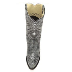 Corral Boots Corral Ladies Brandy Grey Black& Silver Glitter Inlay Boots A2963 -CorralCowboyGear 6 min 8b134418 58b6 420d afad 4fc5784c4d0a