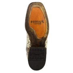 Corral Boots Corral Ladies Iconic Lisa Brown Crater Bone Embroidered Boots A2663 -CorralCowboyGear 6 min af787eb3 ebc0 47f1 a2a0 a45a4a79125f