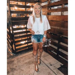 Corral Boots Corral Ladies Gold Metallic Embroidery Tall Zip Knee-High Boots E1380 -CorralCowboyGear 62424437 1565445883586148 2899748123377139712 o