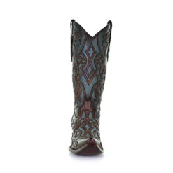 Corral Boots Corral Ladies Turquoise & Brown Embroidery & Studs Leather Boots C3750 -CorralCowboyGear 7c5c15e6411596e342c1292faa52dde7