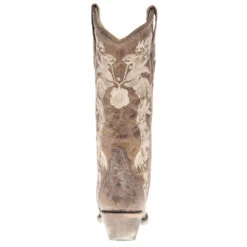 Corral Women's Tobacco Studs And Flowers Boot -CorralCowboyGear A3572 3