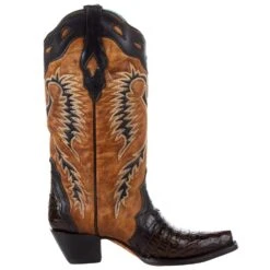 Corral Women`s Brown Caiman 13in. Tan Top Boot -CorralCowboyGear A4182 5