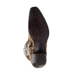 Corral Boots Corral® Ladies Inlay Embroidery & Studs Distressed Brown Ankle Boots A4190 -CorralCowboyGear A4190E