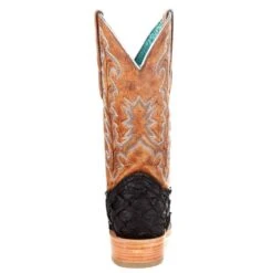 Corral Women's Black Fish Tan Top Boot -CorralCowboyGear A4204 4