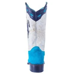 Corral Women`s Blue Suede Inlay Cowgirl Boot -CorralCowboyGear A4210 4