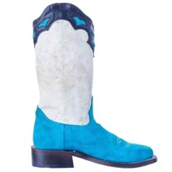 Corral Women`s Blue Suede Inlay Cowgirl Boot -CorralCowboyGear A4210 5