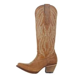 Corral Women`s Golden Embroidered 15in. Tall Top Boot -CorralCowboyGear A4216 3