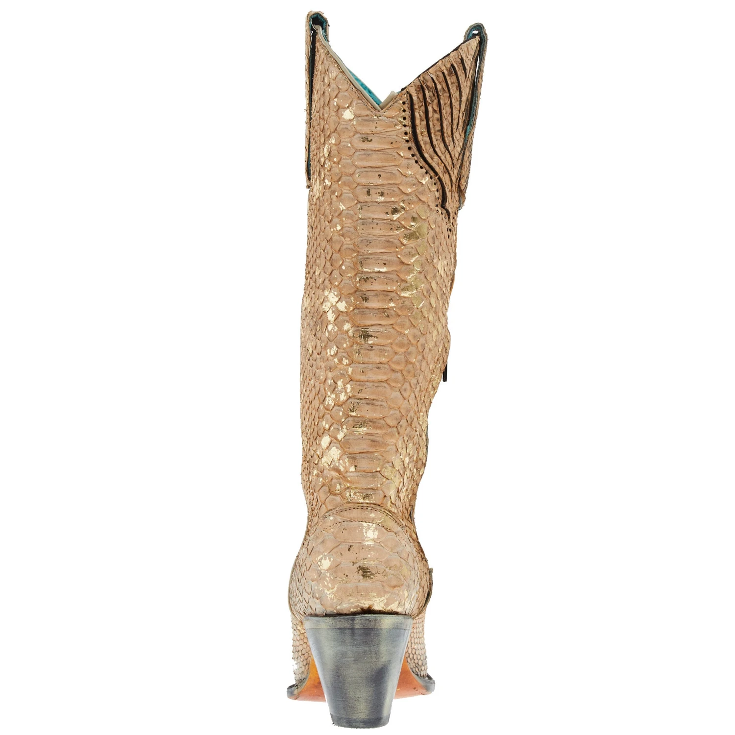 Corral Women`s Nude Full Python 13 In Cowgirl Boot 4 Corral Women`s Nude Full Python 13 In Cowgirl Boot - Image 4