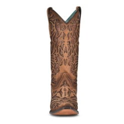 Corral Boots Corral® Ladies Shedron Inlay Snip Toe Brown Western Boots C3813 7 Corral Boots Corral® Ladies Shedron Inlay Snip Toe Brown Western Boots C3813 -CorralCowboyGear C3813 2