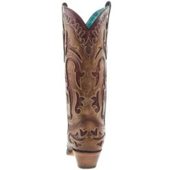 Corral Women's Orix Inlay Embroidery Wing 13 In Top Snip Toe Boot -CorralCowboyGear C3924 04