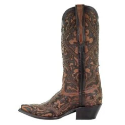 Corral Women`s Corral Brown Full Overlay With Studs Boot -CorralCowboyGear G1309 2