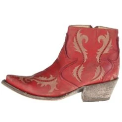 Corral Women's Red Laser Ankle Boot -CorralCowboyGear G1379 2