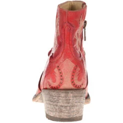 Corral Women's Red Laser Ankle Boot -CorralCowboyGear G1379 3