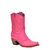 Corral Boots Corral Ladies Embroidery Stitch & Inlay Fuchsia Pink Ankle Boots Z5137
