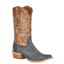 Corral Boots Corral Men's Blue & SandLeg Leather Western Boots A4294