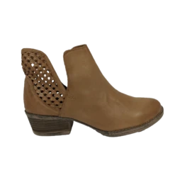 Circle G By Corral Ladies Brown Cutout Shortie Boot Q5027