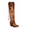 Corral Boots Corral Ladies Sand Overlay & Floral Embroidery Tall Top Boots A4209
