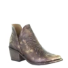 Corral Ladies Brown Embroidery J Toe Booties Q0175