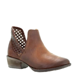 Circle G By Corral Ladies Brown Cutout Bootie Q5013