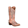 Corral Boots Corral® Youth Girls Pink Glitter Inlay Western Snip Toe Boots T0103
