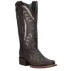 Corral Boots Corral Ladies Embroidery & Studs Grey Laser Square Toe Boots Z5010