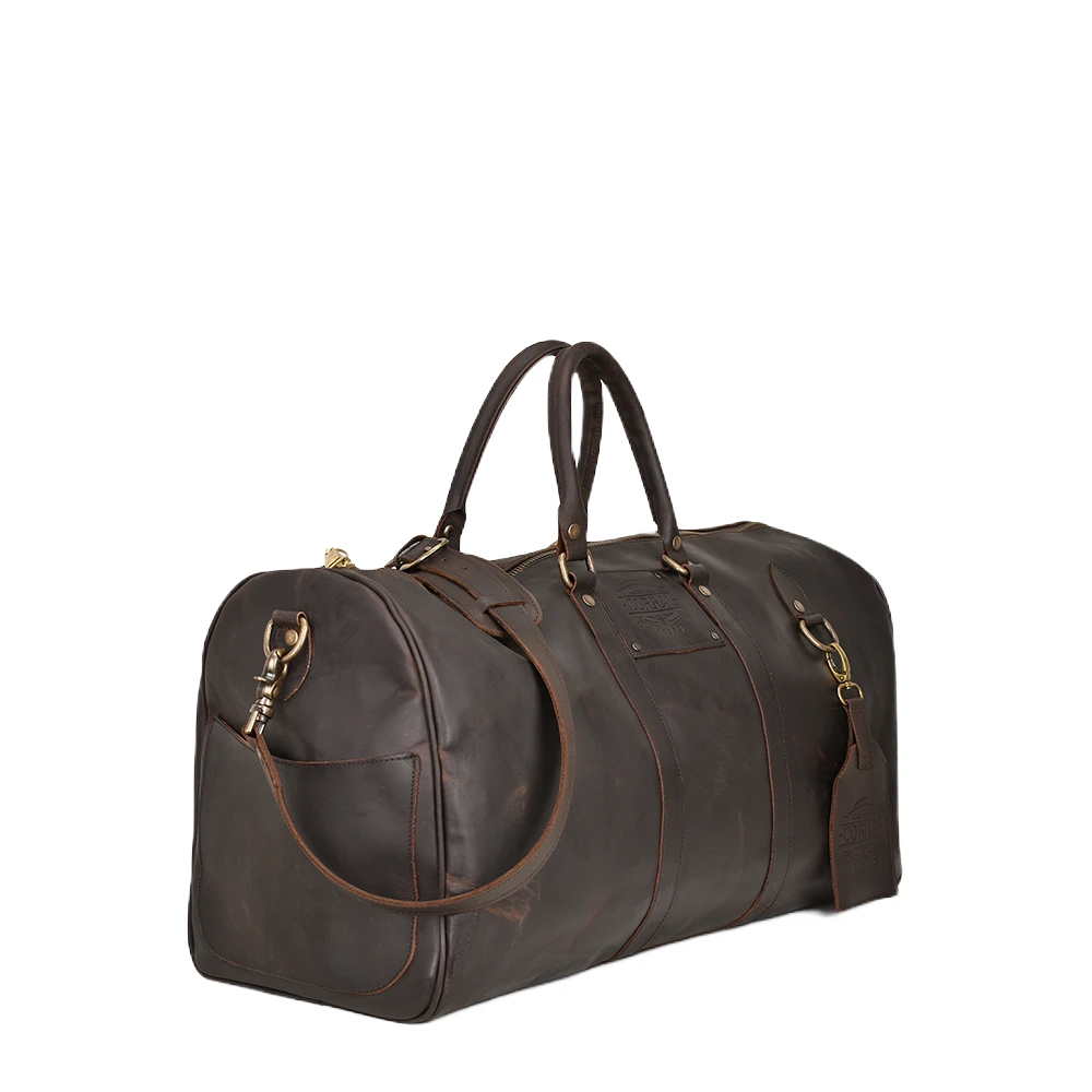 Corral Boots Corral Handcrafted Large Genuine Leather Brown Duffle Bag D1285 1 Corral Boots Corral Handcrafted Large Genuine Leather Brown Duffle Bag D1285