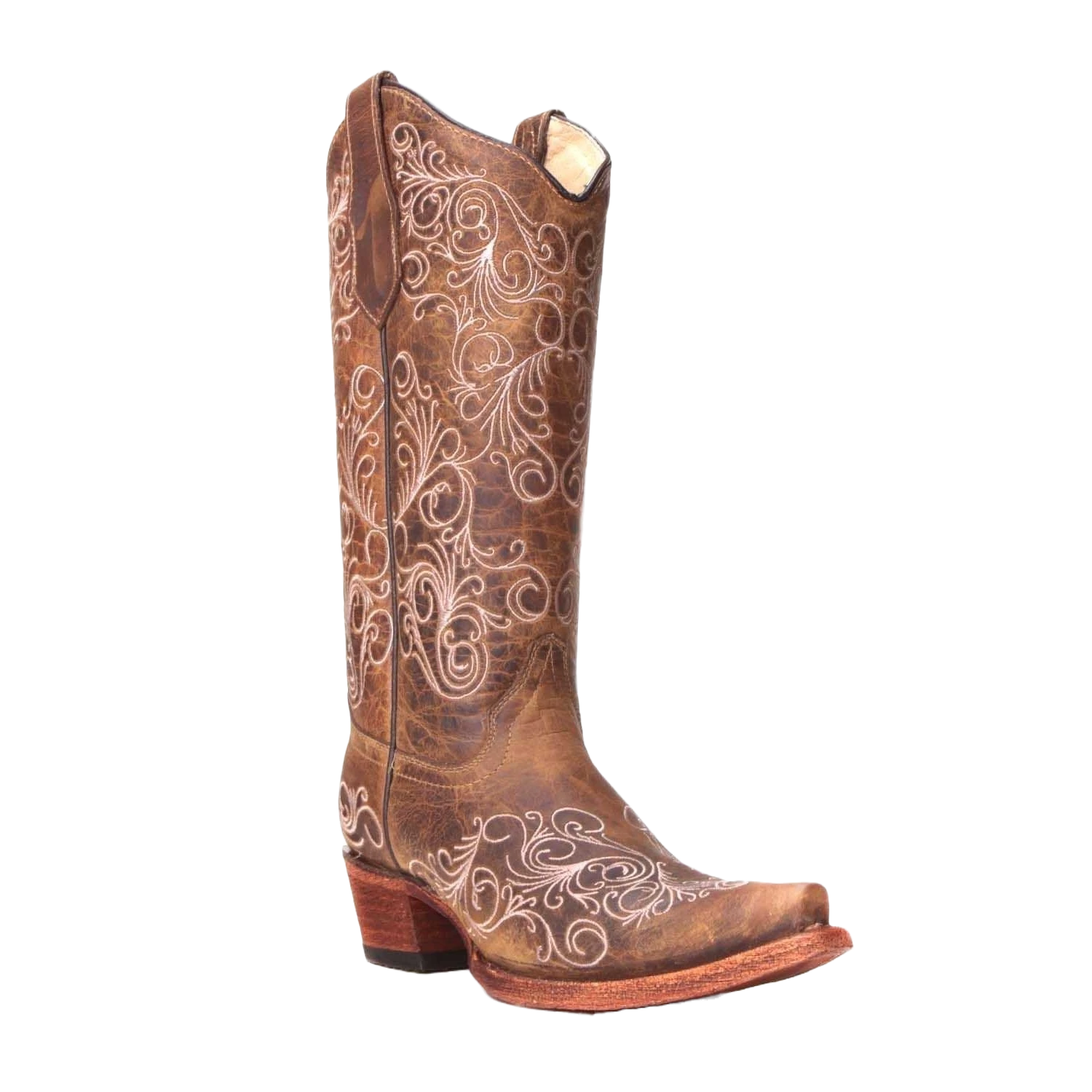 Circle G By Corral Ladies Tan Full Embroidery Boots L5418 1 Circle G By Corral Ladies Tan Full Embroidery Boots L5418