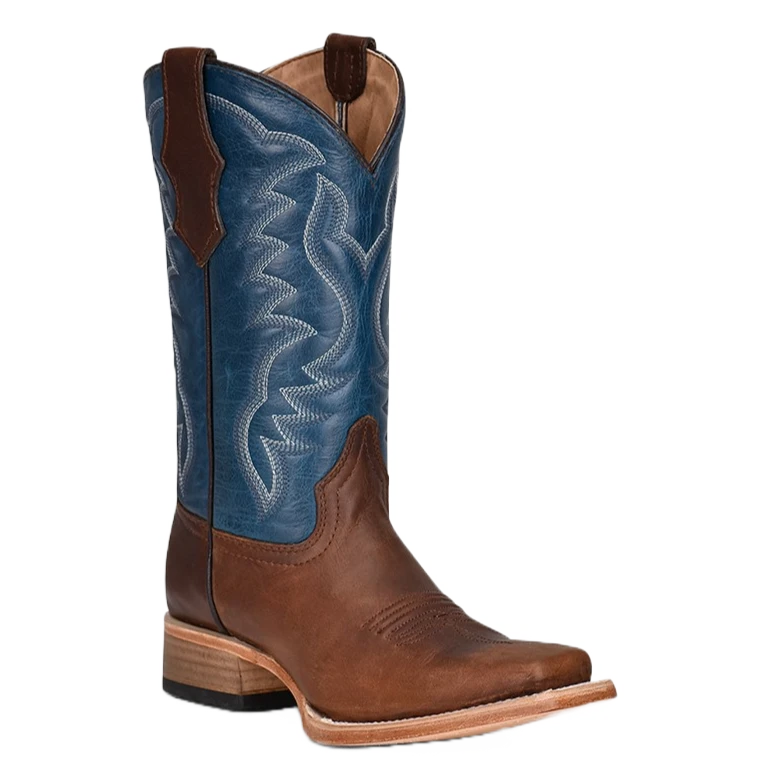 Circle G By Corral Youth Western Embroidery Brown & Blue Boots J7103 1 Circle G By Corral Youth Western Embroidery Brown & Blue Boots J7103