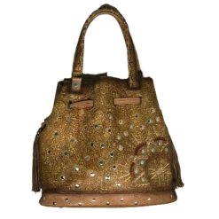 Corral Boots Corral Ladies Sand Embroidery & Studs Purse D1203