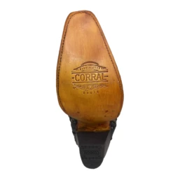 Corral Boots Corral® Ladies Embroidered Studded Inlay Distressed Black Snip Toe Boots A4344 -CorralCowboyGear a4344g