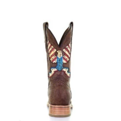 Corral Boots Corral Men's Eagle Inlay Brown Square Toe Boots A4106 -CorralCowboyGear ab6035e8cf8cec8b57cae5eb60224508