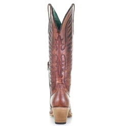 Corral Boots Corral Ladies Cognac Brown Embroidery Tall Leather Boots E1570 5 Corral Boots Corral Ladies Cognac Brown Embroidery Tall Leather Boots E1570 -CorralCowboyGear unnamed 9